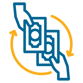 Affordable solar pricing icon