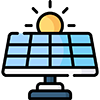 Solar panels icon